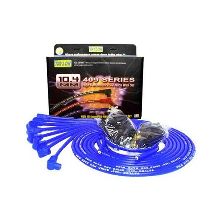 TAYLOR CABLE 90 deg Pro Race Ignition Wire Set, Blue for 8 Cylinders Engine 79651